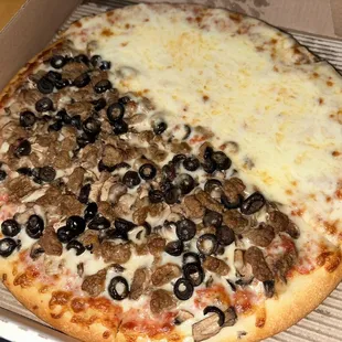 pizza, food