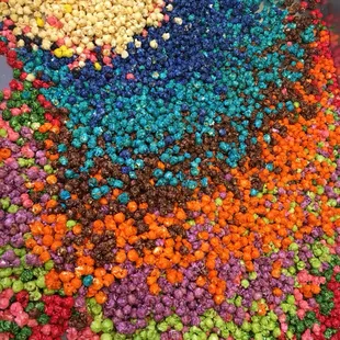 Confetti popcorn...every color is a different flavor!