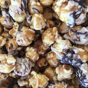 Peanut Butter Chocolate popcorn. If you like Butterfingers you&apos;ll love this one