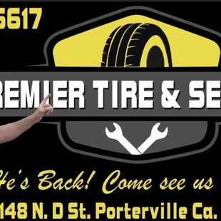 He's Back in Town! Come see us today!