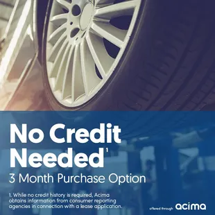 Now Offering Acima!