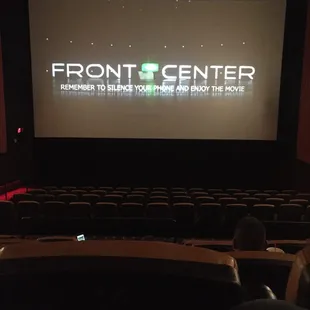 Waiting for the movie to begin!!