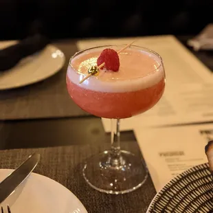 Raspberry cocktail