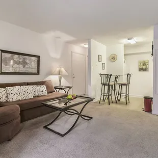 Open Living Room &amp; Dining Room