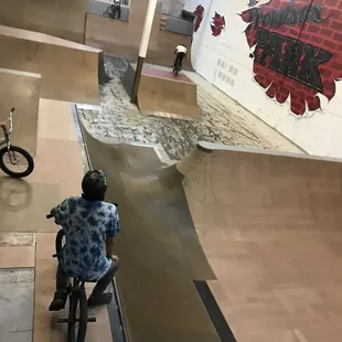 New vert ramp area at Premises Park. Hours of fun flowing and getting air.