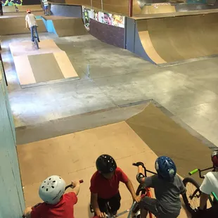 Kids riding BMX and Skateboards at Premises Park in Tucson, AZ
