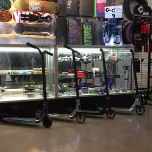 Premises Park has a stocked parts store for all your skateboard, scooter, and bmx needs.