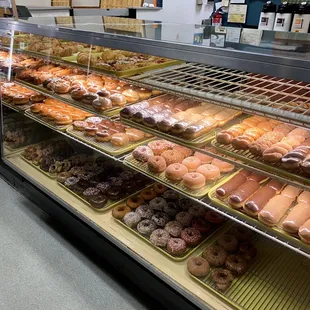 Their donut display case