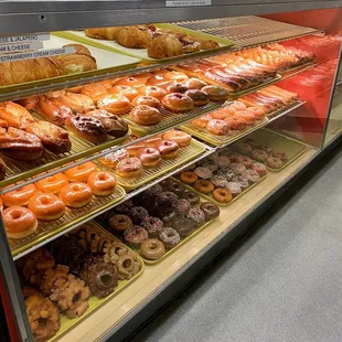 Their donut display case
