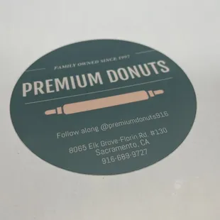 Label on the box