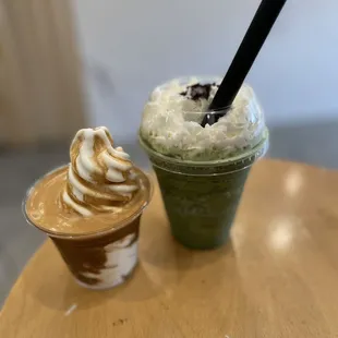 Affogato &amp; Matcha Oreo Frappe