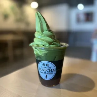 a cup of matcha