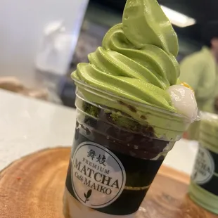 Cafe Maiko special  Matcha Parfait