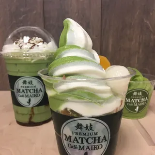Matcha Soft Serve Ice Cream