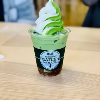 Matcha Latte Kokuto Gelatin Float