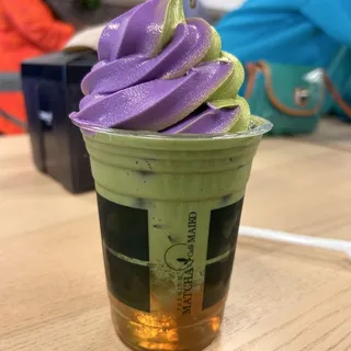 Mixed Matcha Kokuto Gelatin Float