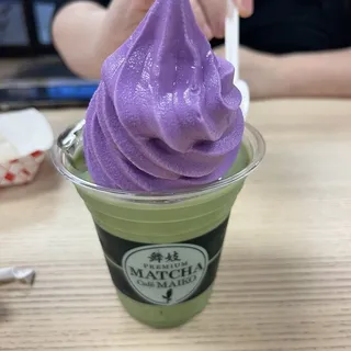 Ube Matcha Latte Float