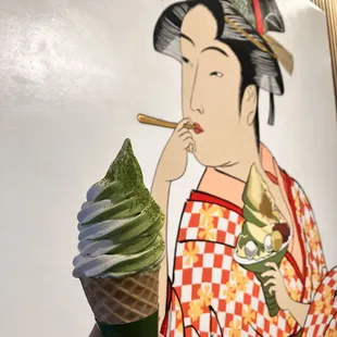 Early grey/Matcha cone