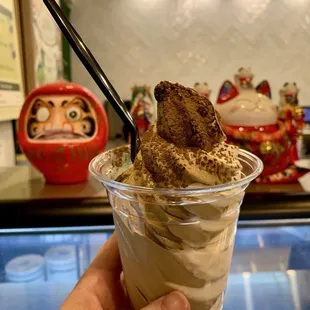 Hōjicha &amp; Vanilla Soft Serve