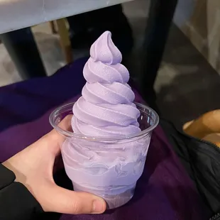 Ube taro soft serve