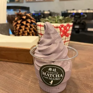 Ube soft serve