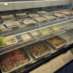 Marinated thinly sliced meat