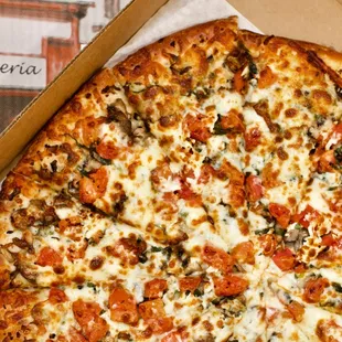 🍅🍄🇬🇷Mediterranean Pizza (EVOO, Garlic basil, mushrooms, fresh tomatoes, feta &amp; Mozz)🍅🍄🇬🇷 ($24/Lg[14"])