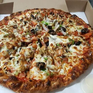 Greek feta pizza