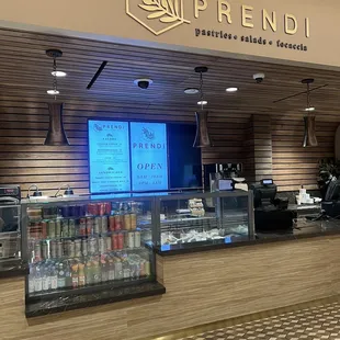 the counter of a coffee shop