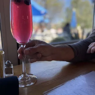 Blueberry lemon mimosa