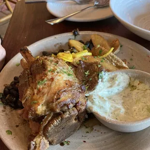 Bone-In Pork Shank dinner