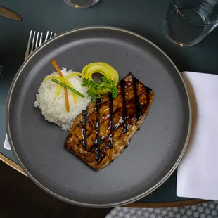 a plate of food on a table