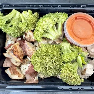 Buffalo chicken meal :) the hot sauce is legit.