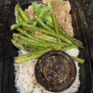 asparagus and rice