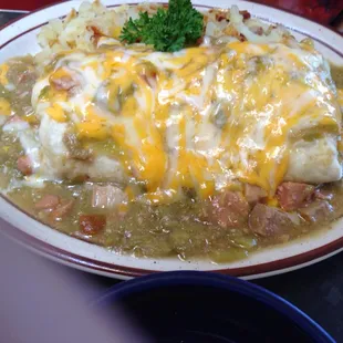 Breakfast burrito omelette