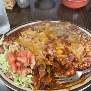 Red Chili Relleno Plate