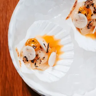 Hokkaido scallop, Truffle ponzu