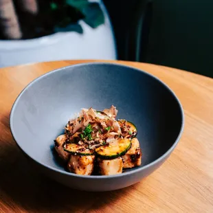 Crispy Tofu, Shiitake, Cucumber