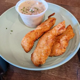Fried Chicken Strips with Our Sausage Gravy