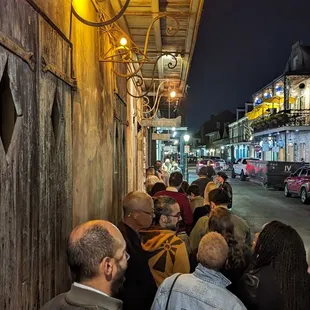 Waiting our turn to enter