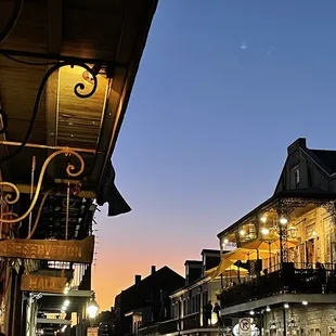 Sunset view from the French Quarter