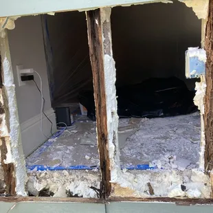 Studs rotten on the outside