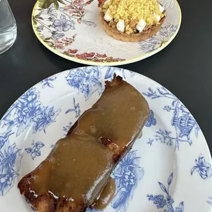Bread Pudding and Fig Tart