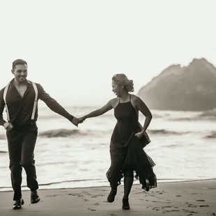 Engagement Photos at Sutro Baths in San Francisco.