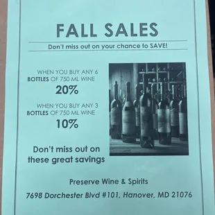 Fall sale going on in store currently come in and check it out. New items arriving daily.