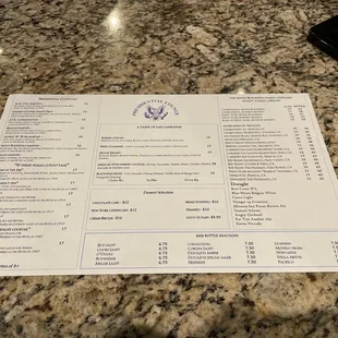 Updated menu. 12/5/21