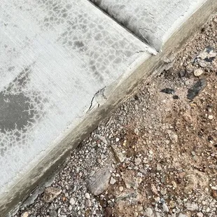 Cracks in concrete