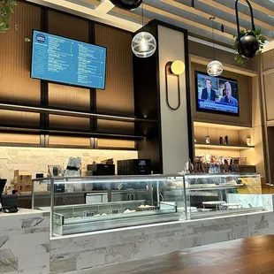 Counter with food options