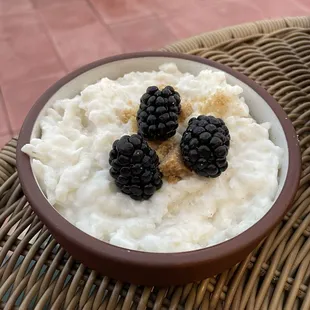Coconut rice pudding