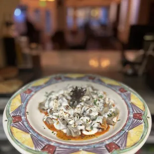 Manti ( Special of the day was Traditional Turkish Beef Dumplings with Tomato and Garlic Yogurt and melted chili butter)
